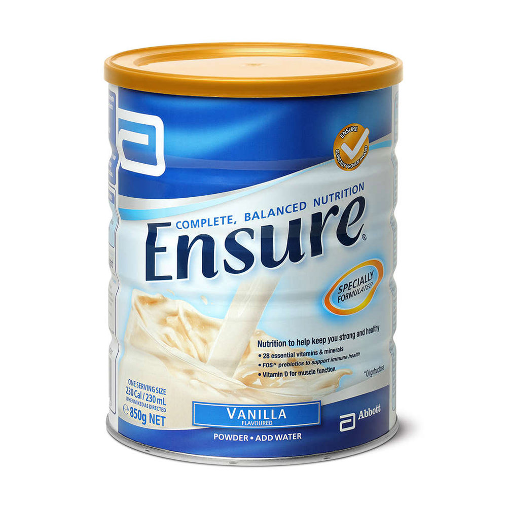 Sữa bột Ensure hương Vani Úc Ensure Vanilla Powder 850g