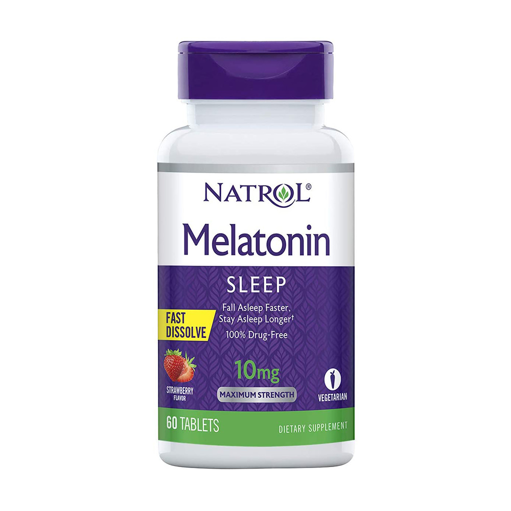 ⚠️ [Hết hàng] Viên uống cải thiện giấc ngủ Natrol Melatonin 10mg Fast Dissolve 60 viên của Mỹ
