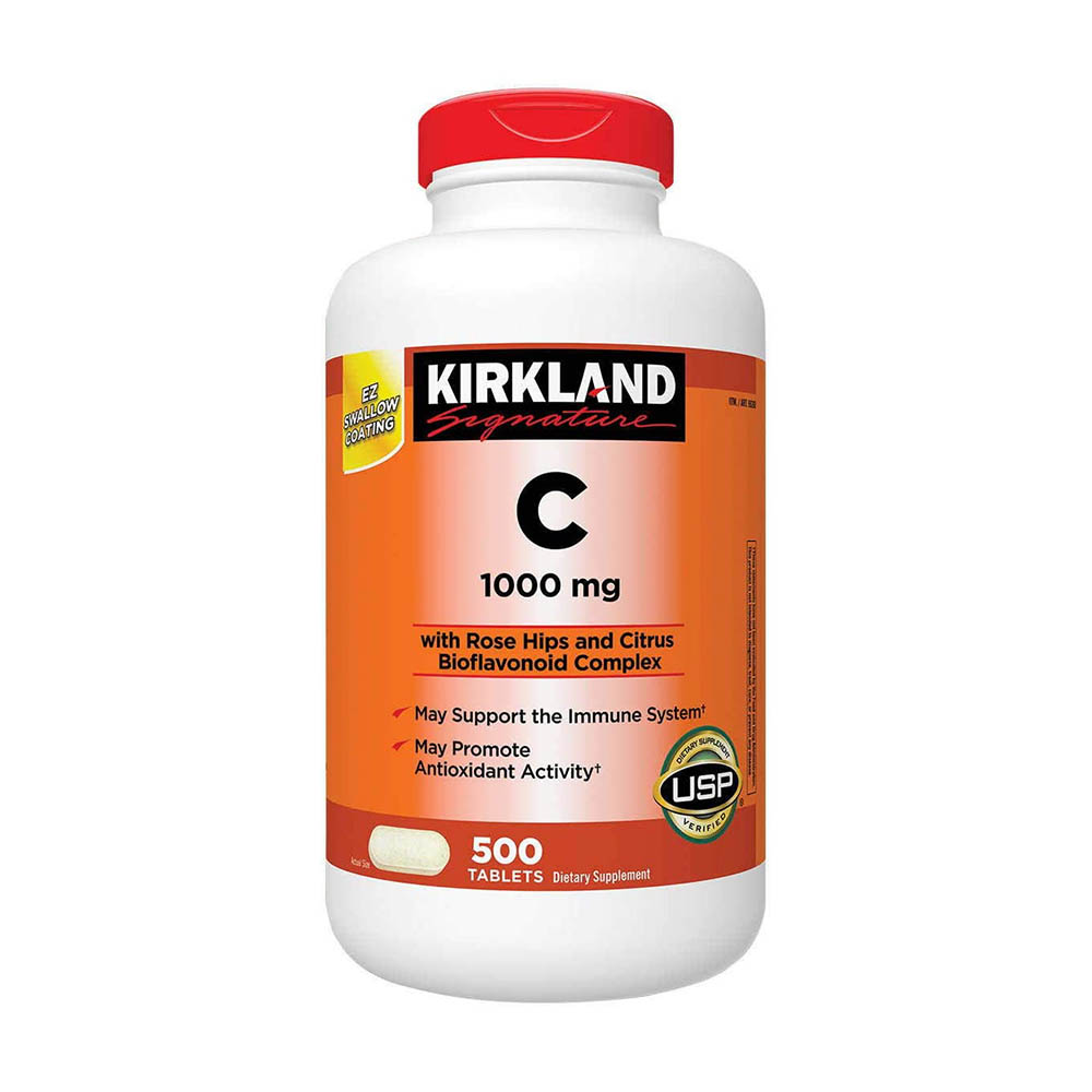 Vitamin C 1000mg Kirkland hộp 500 viên của Mỹ