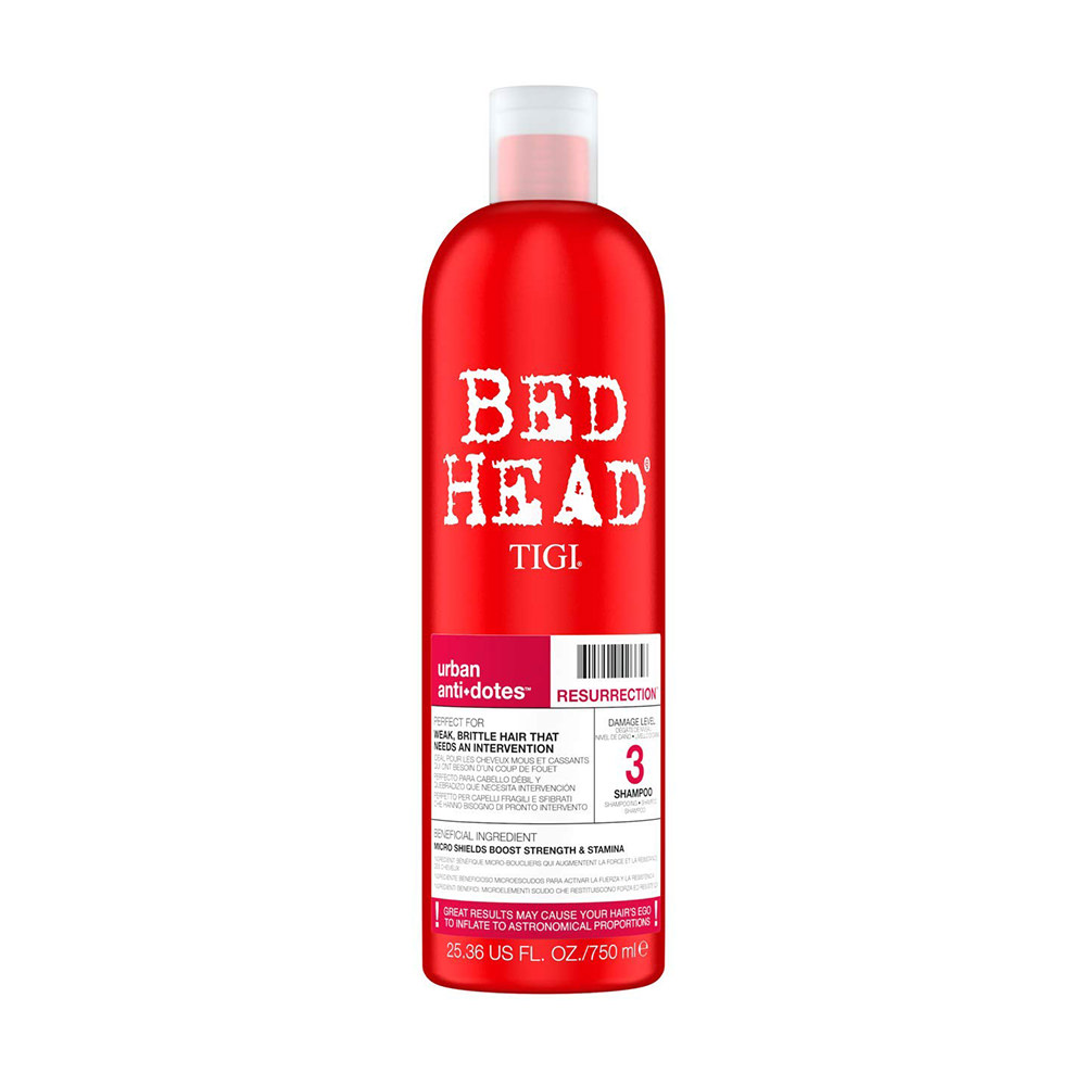 Dầu gội xã TiGi BED HEAD tái sinh sức sống 3 Urban Antidotes 750ml x2 (Đỏ)