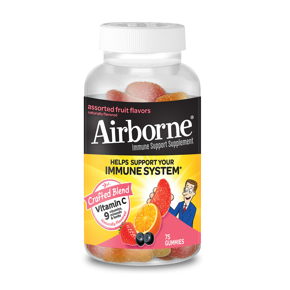 ⚠️ [Hết hàng]Kẹo dẻo bổ sung vitamin tăng đề kháng Airborne Immune Support Supplement 75 viên