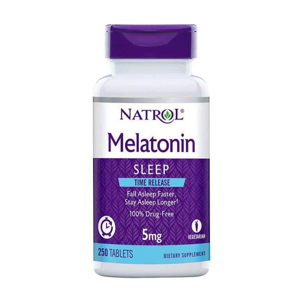 ⚠️ [Hết hàng]Viên uống Natrol Melatonin Time Release 5 mg, 250 viên.