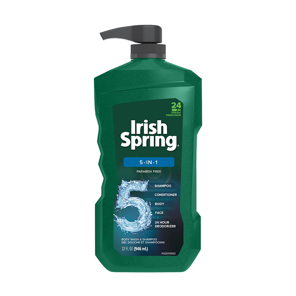 Sữa tắm gội toàn thân cho nam Irish Spring 5 in 1 946ml