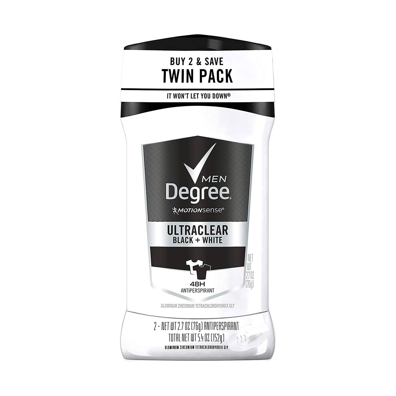 Lăn khử mùi cho nam Degree Men Black & White UltraClear 76g