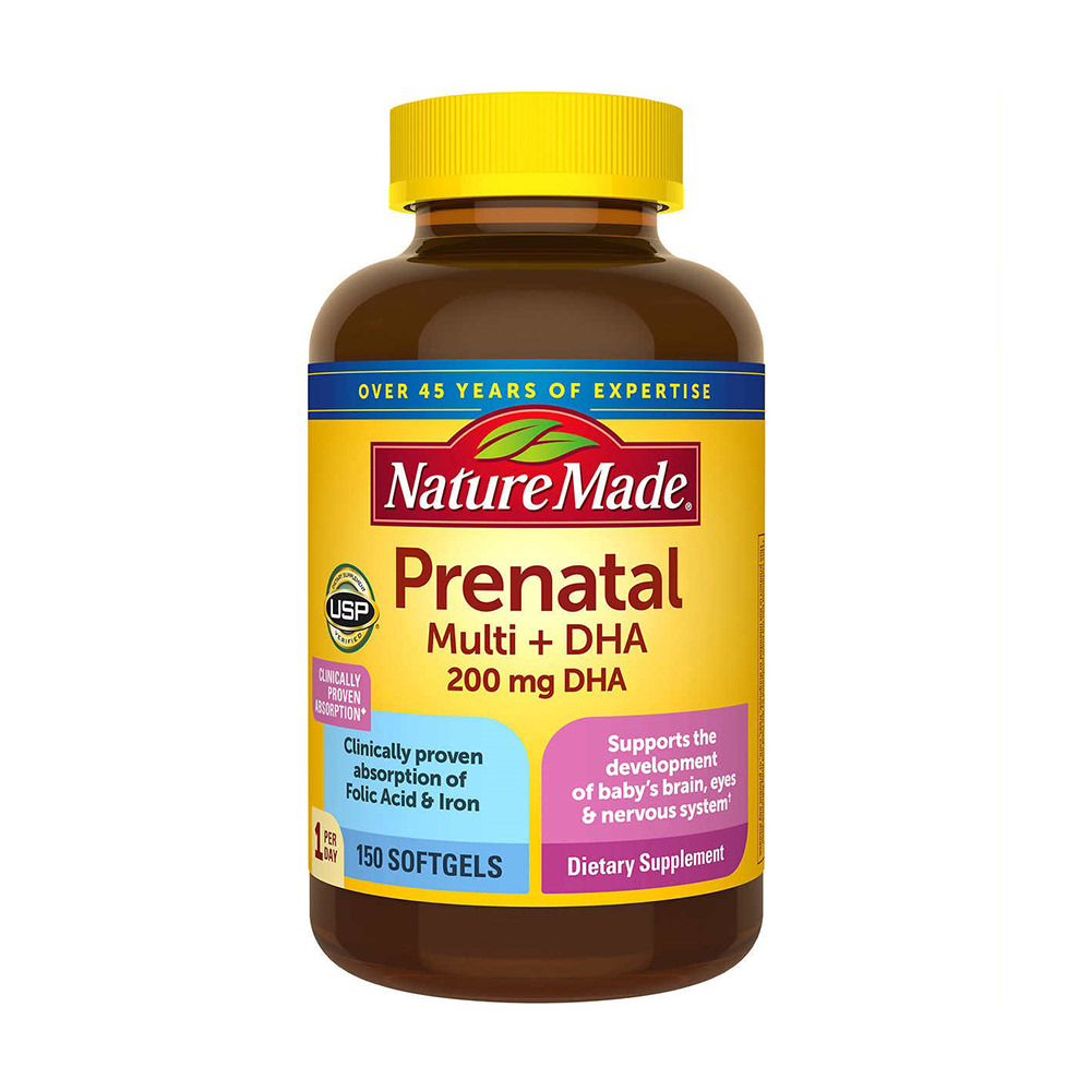 Viên uống cho bà bầu Nature Made Prenatal Multi DHA loại 90 viên (hộp nhỏ)