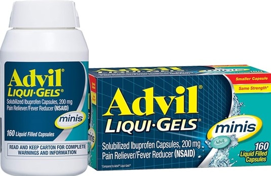 Thuốc giảm đau hạ sốt Advil Liqui Gel Minis 160 viên giá tốt