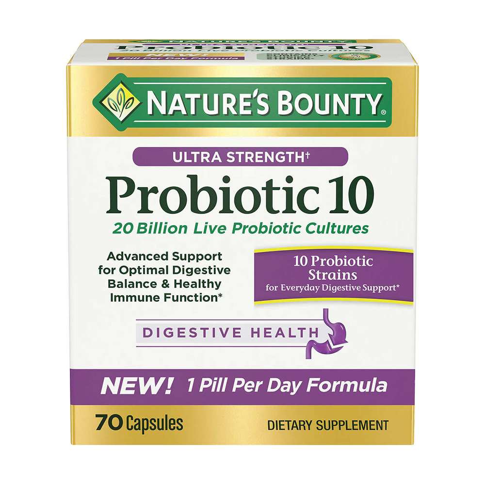 Hỗ trợ hệ tiêu hóa và đường ruột Nature’s Bounty Advanced Probiotic 10 70 viên