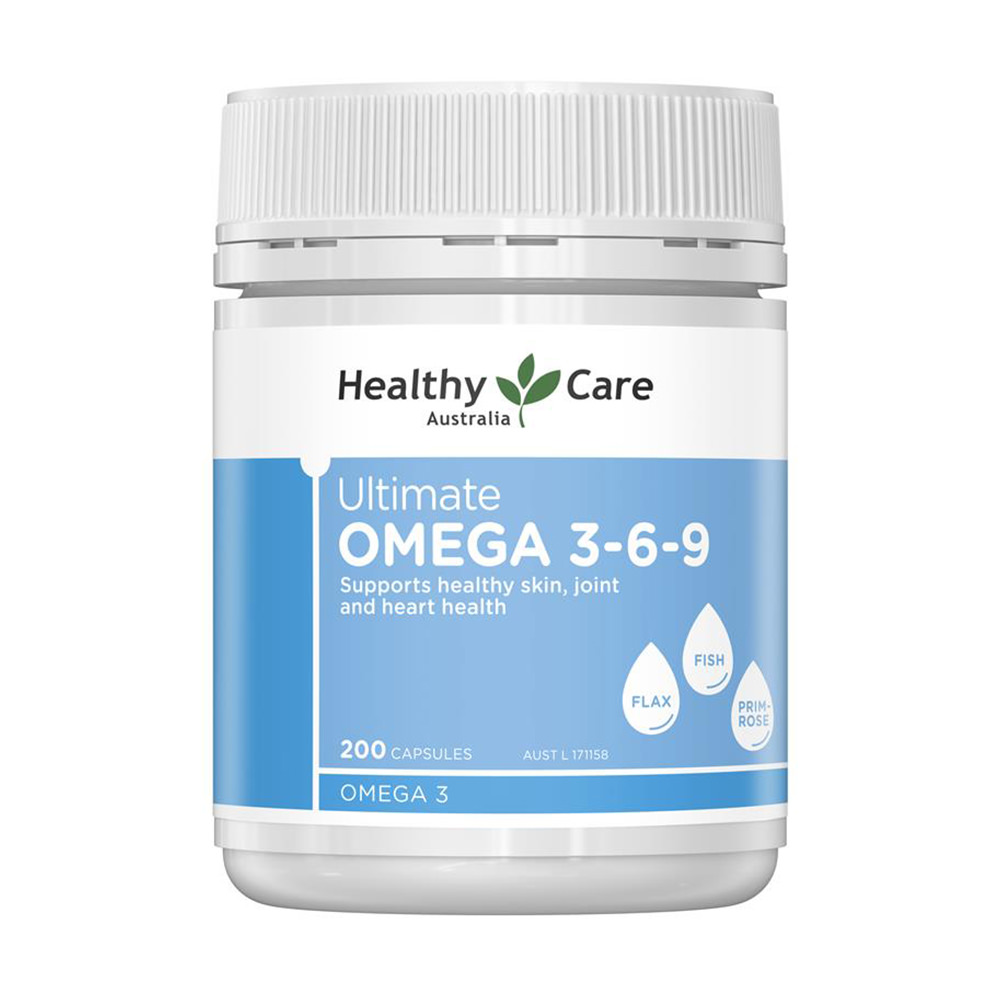 Viên uống dầu cá Omega Healthy Care Ultimate Omega 3-6-9 200 viên của Úc