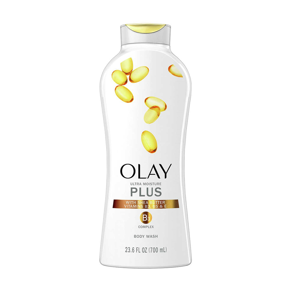 Bộ sản phẩm sữa tắm dưỡng thể Olay Ultra Moisture Plus Body Wash 700ml x3 (set 3 chai vàng).