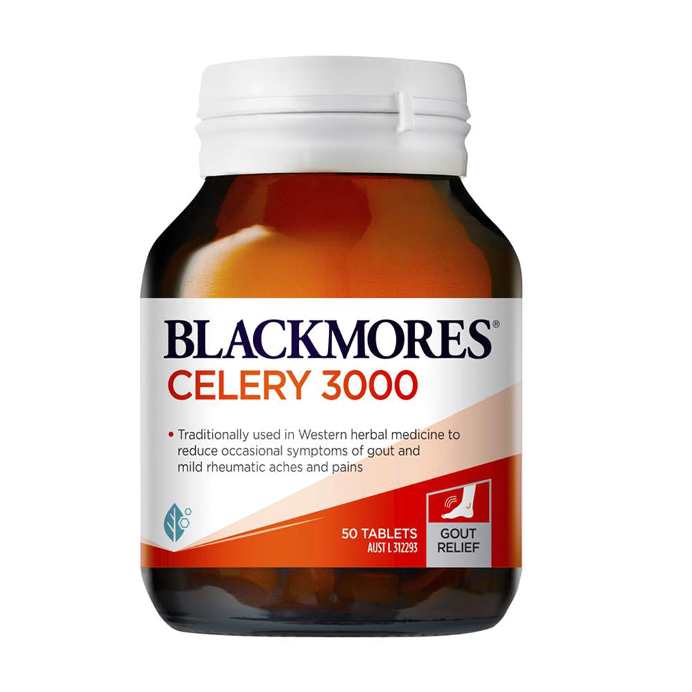 Viên uống phòng và điều trị Gout (Gút) Blackmores Celery 3000 50 viên của Úc
