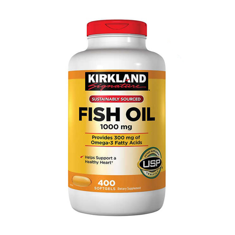 Viên uống Dầu cá Kirkland Signature™ Omega-3 Fish oil 400 Viên nhập từ Mỹ