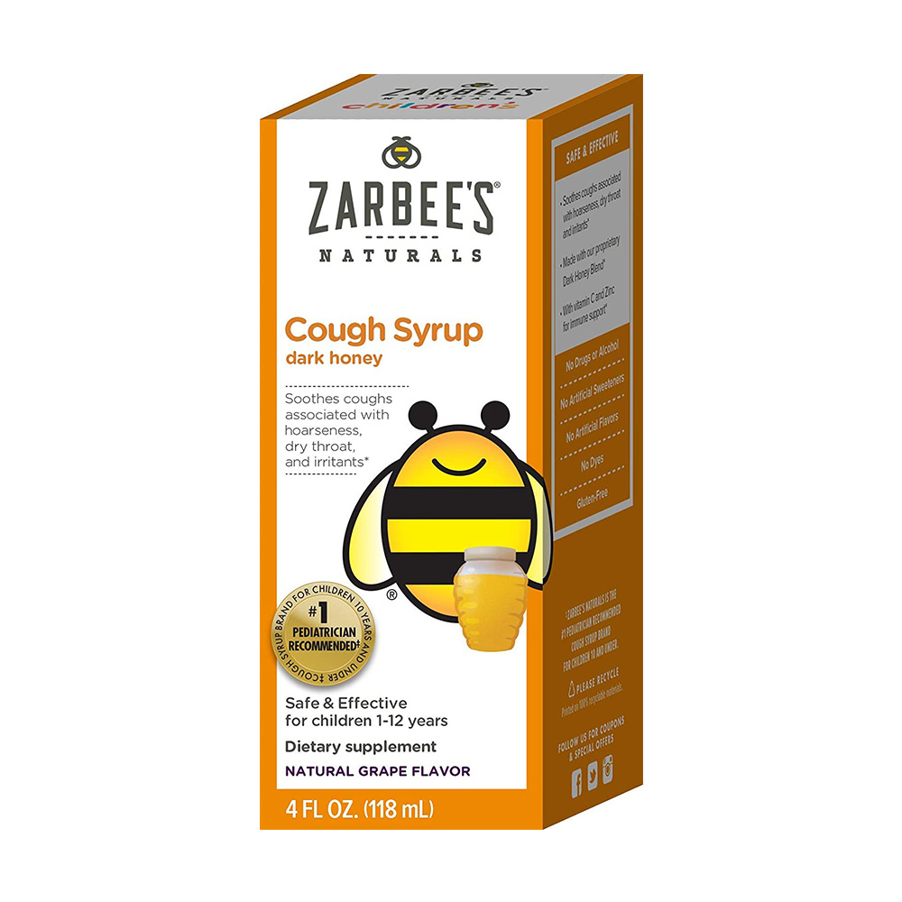 Siro ho cho trẻ từ 1-12 tuổi Zarbee’s Cough Syrup 118ml
