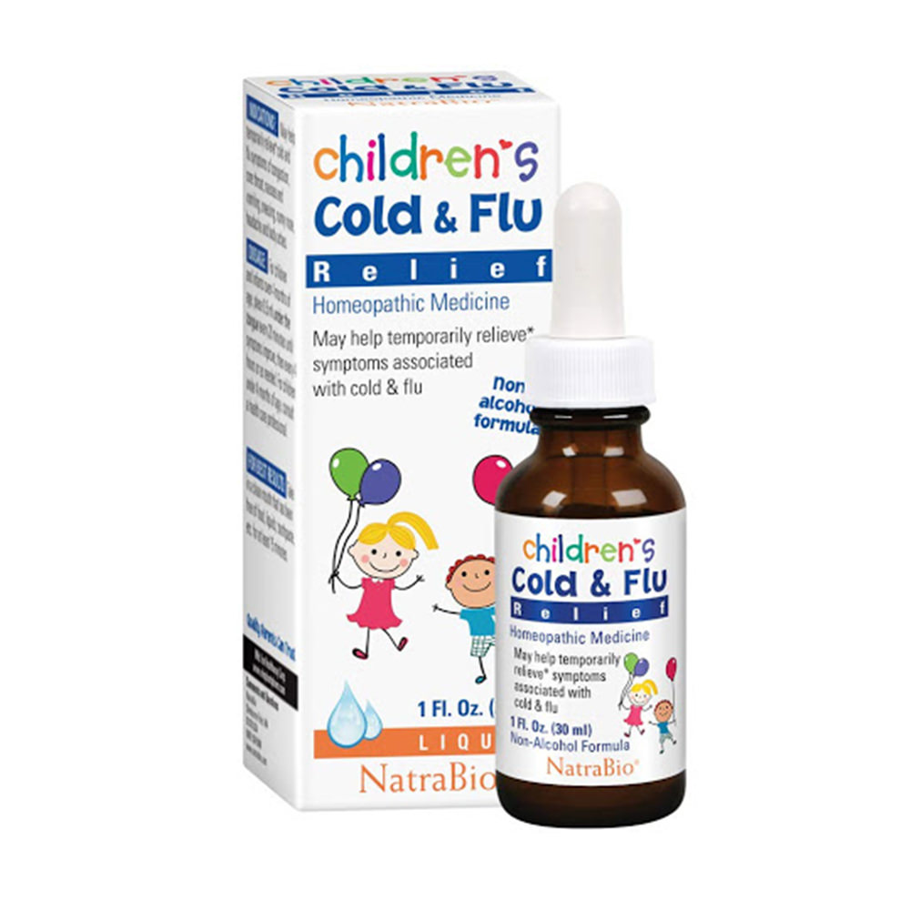 Siro ho, cảm cúm trẻ em Children Cold & Flu Relief Natrabio 30ml