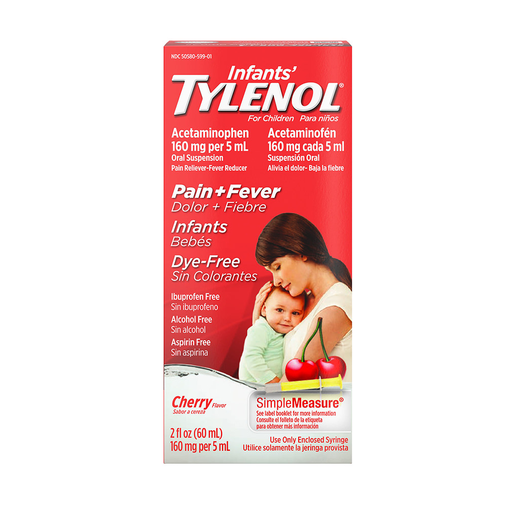 Siro giảm đau hạ sốt cho trẻ sơ sinh Infants’ Tylenol Pain Fever 60ml (một chai đơn)